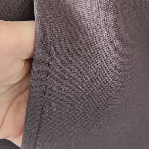 MILLY | Lamb Leather Blazer Gray Sz 6 - Picture 6 of 7